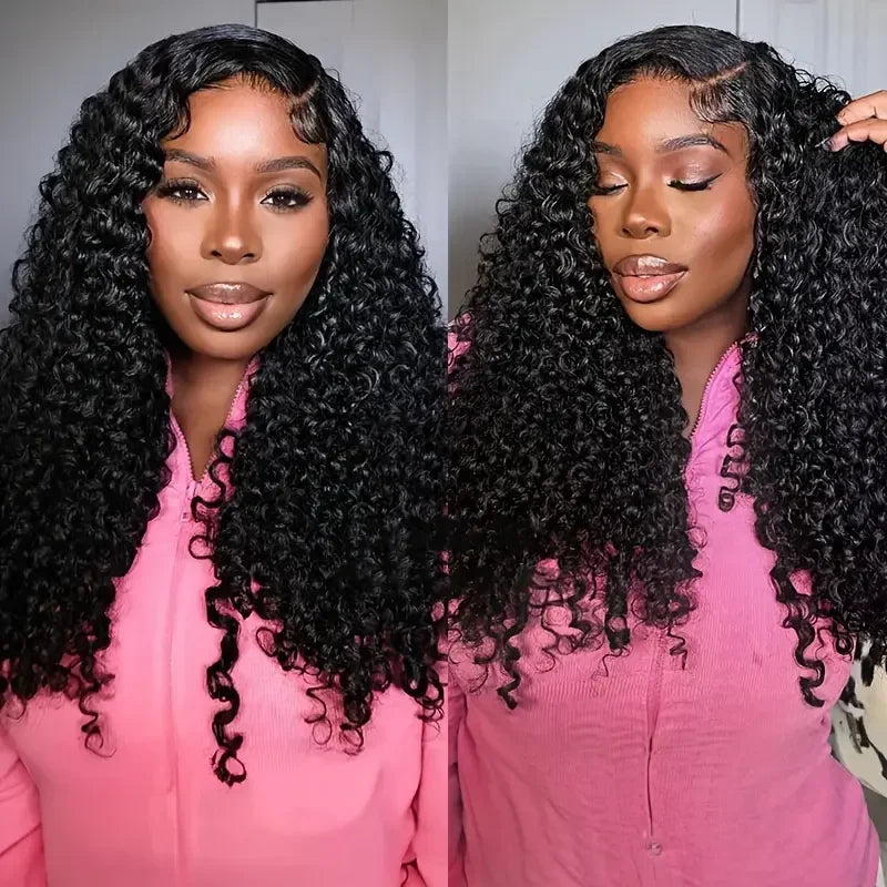 Wear And Go Kinky Curly Wig 7x5 6x4 Glueless Human Hair Wig Ready To Go Human Hair Lace Closure Glueless Wigs Pre Cut No Glue