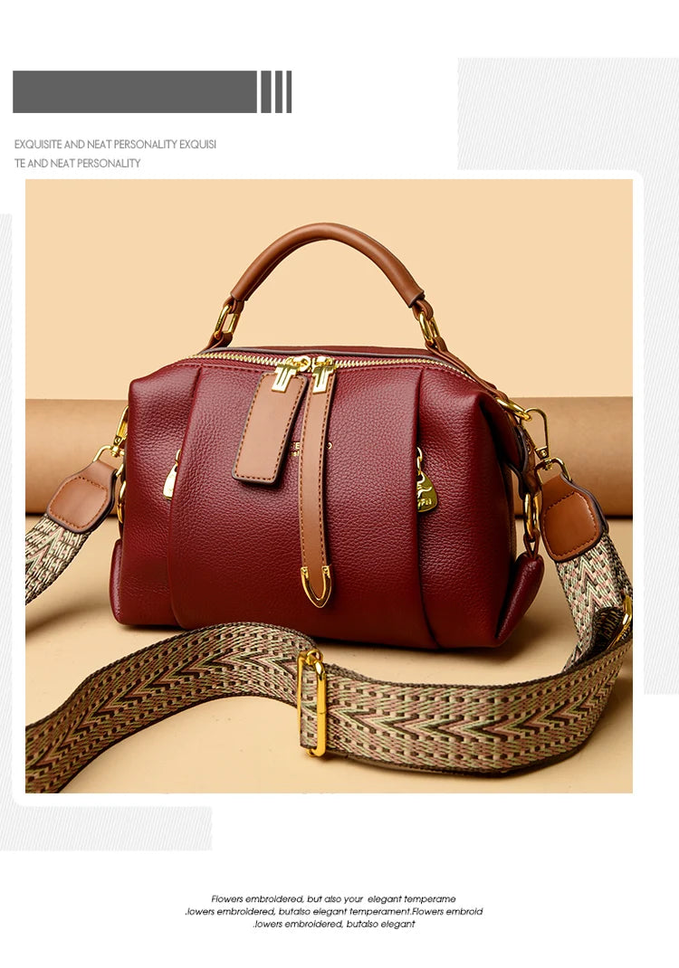 Luxury Designer Leather Shoulder Crossbody Bags for Women 2025 High Quality Ladies Fashion Handbags Female Messenger Sac A Main