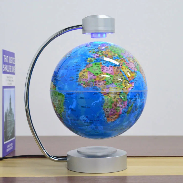 High-tech 8 Inch Magnetic Levitation Globe With LED Light Electronic Floating Globe for Child Home Bedroom decor Christmas gifts