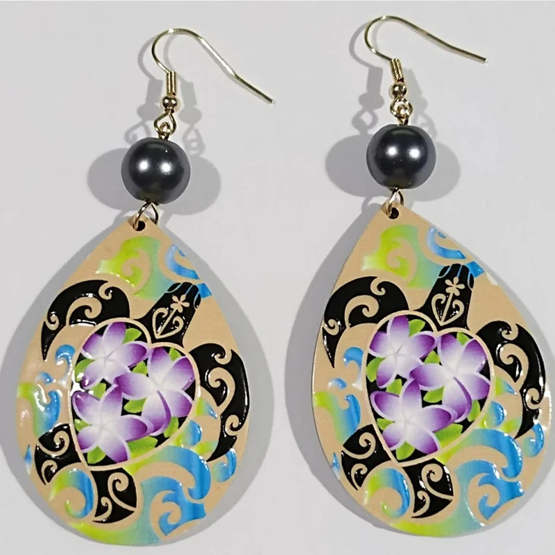 Hawaiian Acrylic Australia Designer Earrings Earring Accessories African Polynesian Jewelry Earring Women's Earrings for Women
