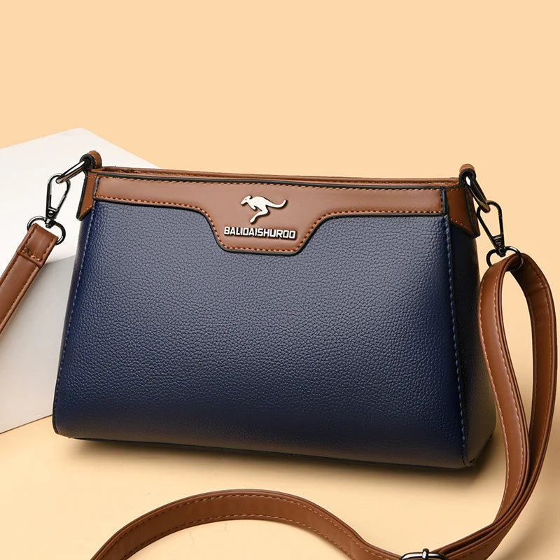 Luxury Designer Women's One Shoulder Crossbody Bag 2023 New 2 Straps Women's Handbag Wallet High Quality Leather Shoulder Bag