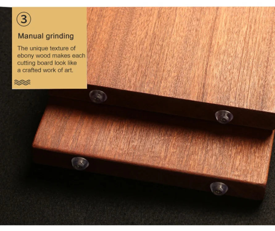 Ebony Household Chopping Board Antibacterial And Mildew-Proof Household Solid Wood Chopping Board Kitchen Special Double-Sided