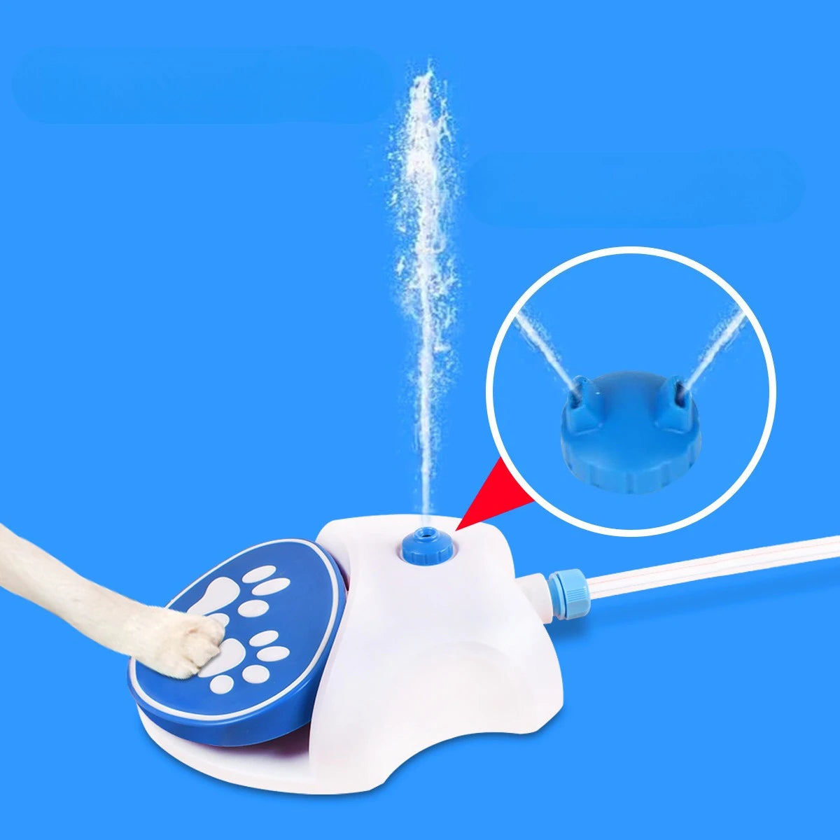 New Pet Outdoor Foot Press Automatic Water Dispenser, Summer Outdoor Water Feeder, Water Treading Device