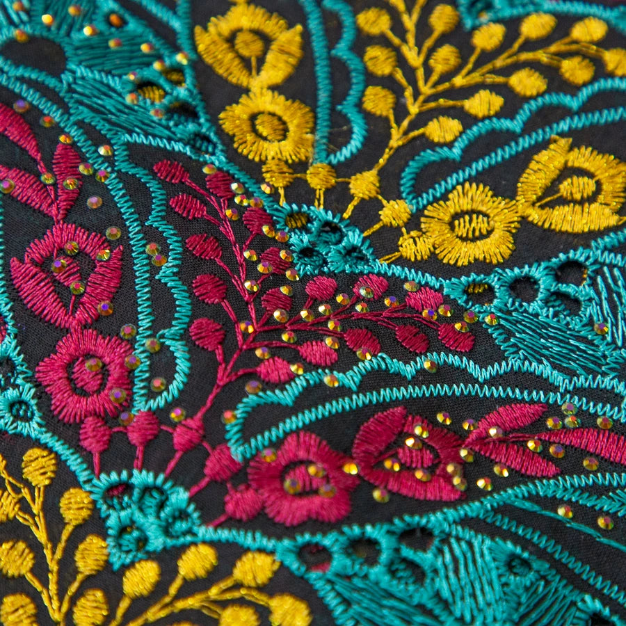 Kalume African Cotton Embroidered Lace Fabric With Stones 2025 Nigerian Swiss Voile Lace Fabric Flower For Sewing Dress F4325