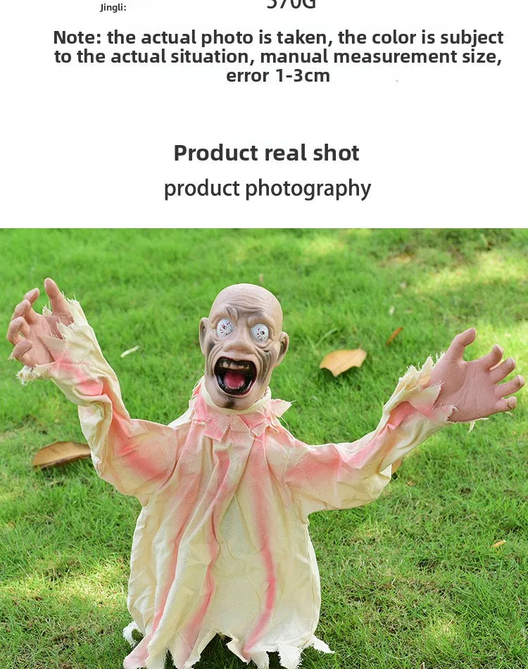 Halloween Horror Decoration Swing Ghost Amazon's New Best-selling Voice-controlled Decoration Scary Prop