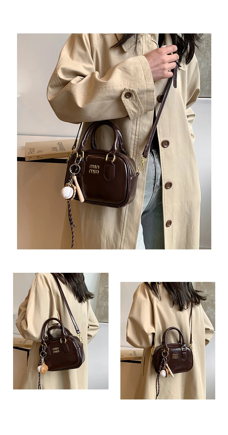 Luxury Women's Shoulder Bag, Leather Crossbody Bag For Ladies With Famous Designer Elegant Practical Design