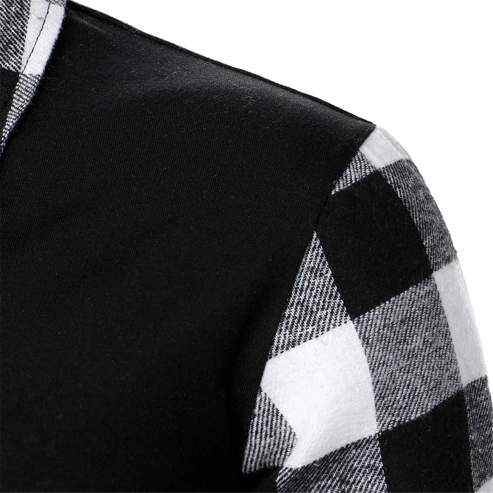Men's Business Pullover Shirts Fashion Lapel Zipper Formal Work Plaid T-Shirt Men Bottoming Top Slim Fit Dress Shirt For Men