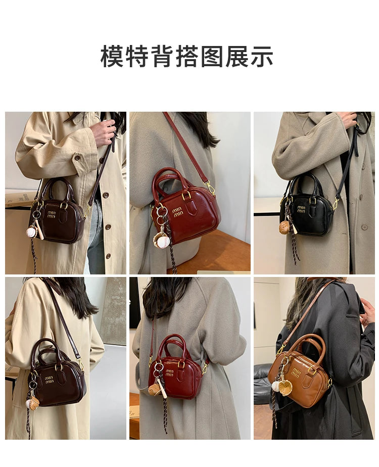 Luxury Women's Shoulder Bag, Leather Crossbody Bag For Ladies With Famous Designer Elegant Practical Design