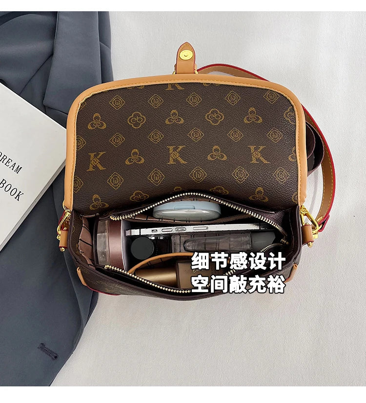Luxury Ladies Shoulder Bag Premium Leather Crossbody Handbags Designer Tote Messenger Purse Classic Elegant Brand