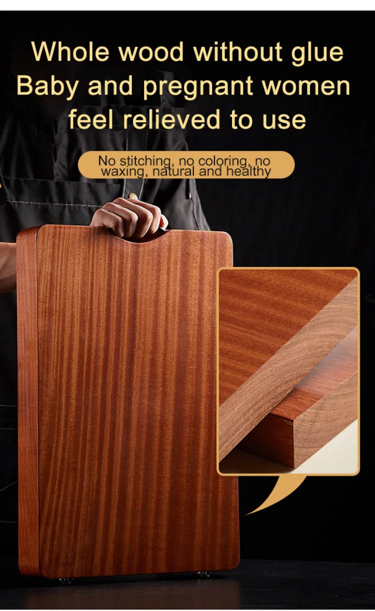 Ebony Household Chopping Board Antibacterial And Mildew-Proof Household Solid Wood Chopping Board Kitchen Special Double-Sided