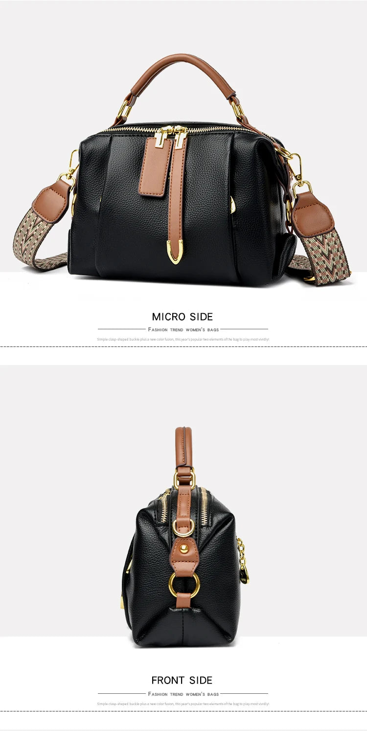 Luxury Designer Leather Shoulder Crossbody Bags for Women 2025 High Quality Ladies Fashion Handbags Female Messenger Sac A Main