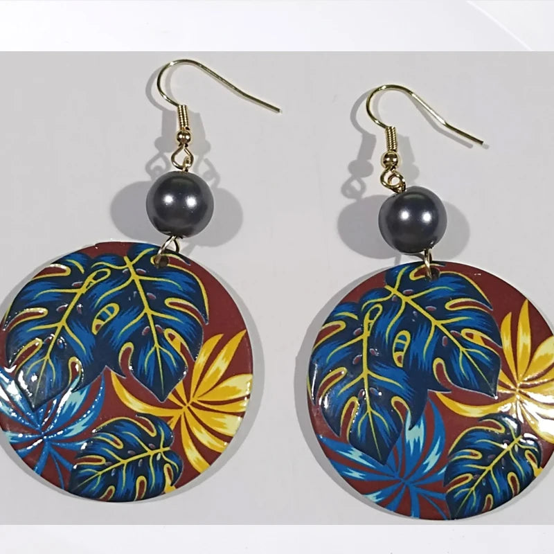 Hawaiian Acrylic Australia Designer Earrings Earring Accessories African Polynesian Jewelry Earring Women's Earrings for Women