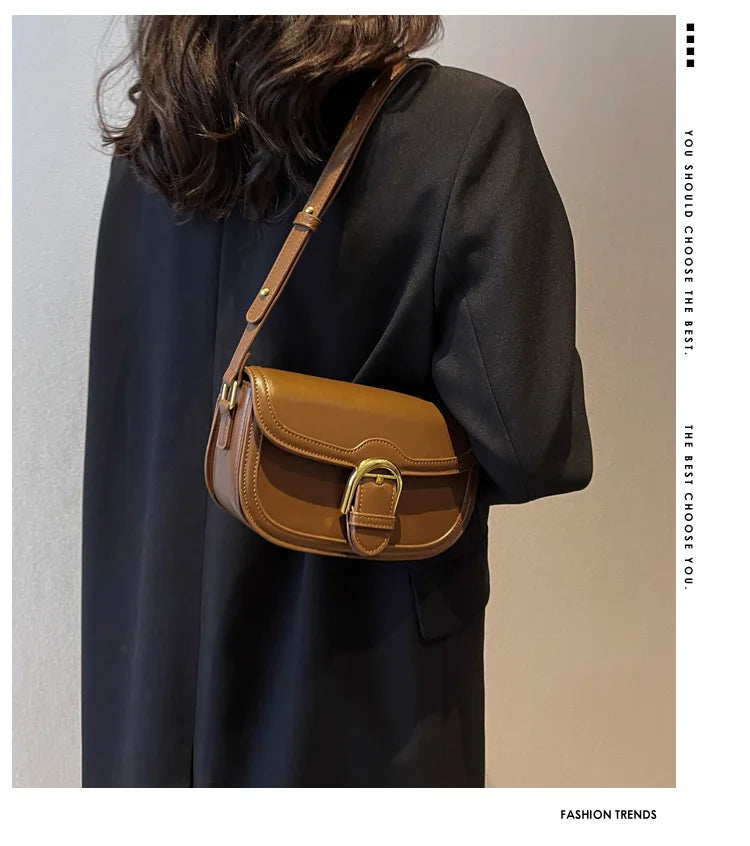 Luxury Square Bag for Women - French Stylish Top Handle Shoulder Purse, Elegant Minimalist Crossbody Handbag