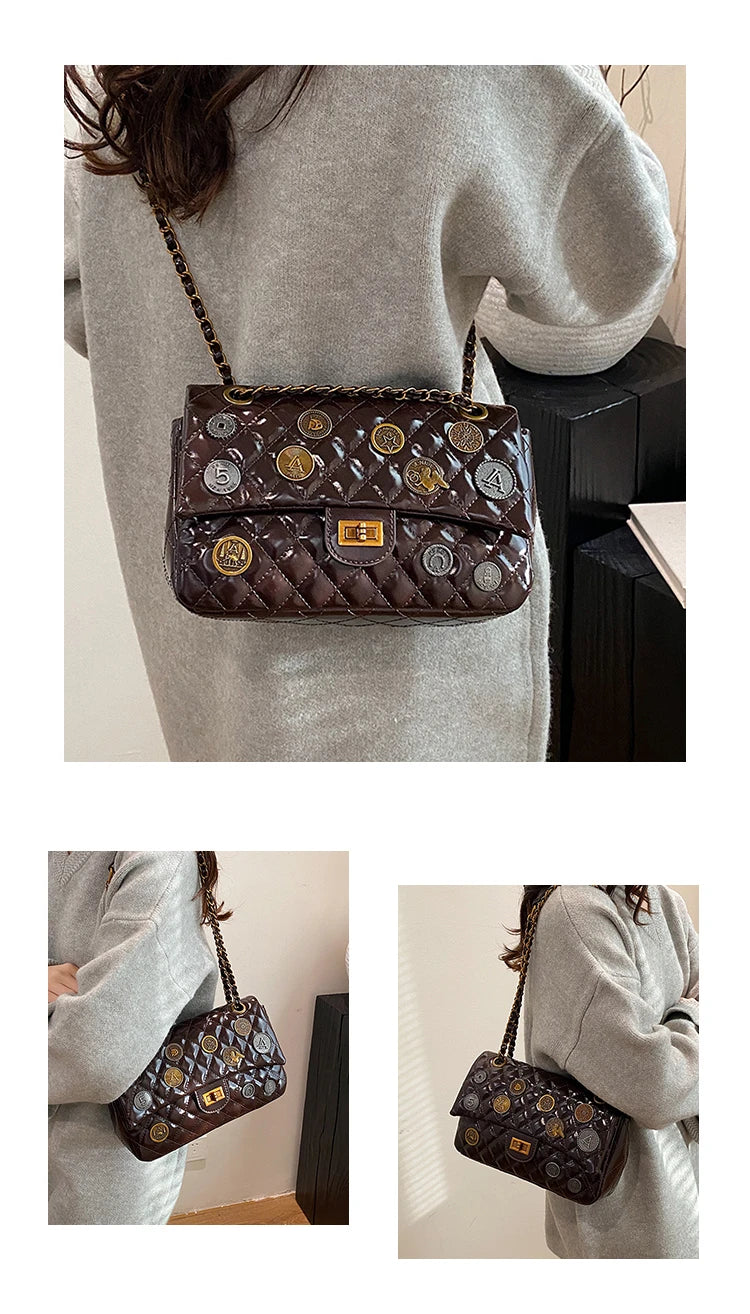 Luxury Hand Bags Shoulder Bag for Women Premium Leather Elegant Look with Inner Organization and Durability