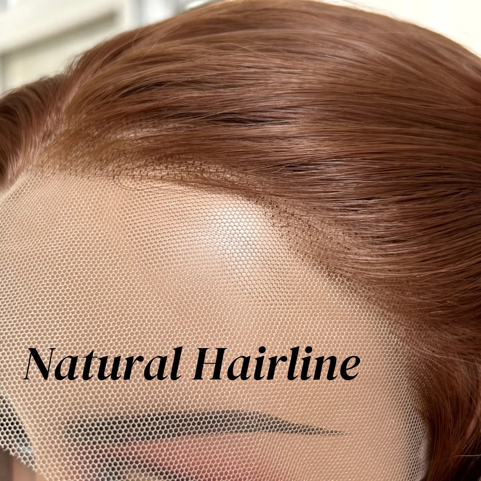 Ginger Brown Wig Long Curly Wavy Synthetic Middle Part Loose Deep Wave Auburn Colored 13X4 Frontal Wigs for Women Daily Party