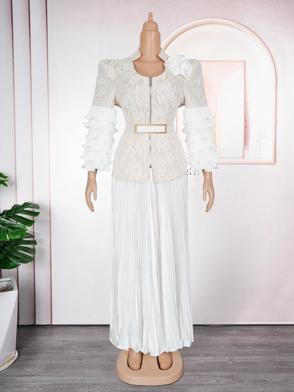 African Clothes for Women 2 PCS Sets Tops And Skirts Suits Dashiki Ankara Turkey Outfits Gown Plus Size Wedding Party Dresses