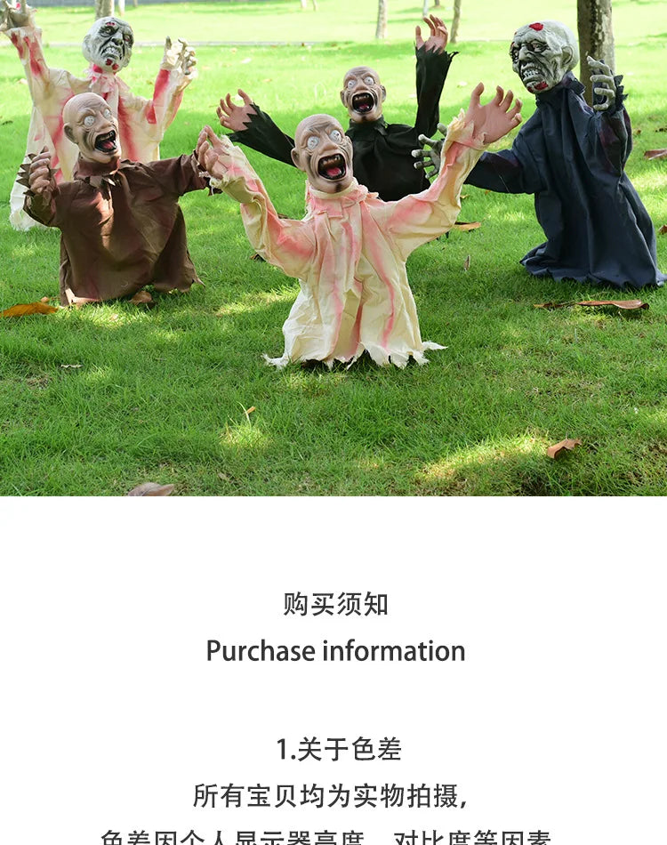 Halloween Horror Decoration Swing Ghost Amazon's New Best-selling Voice-controlled Decoration Scary Prop