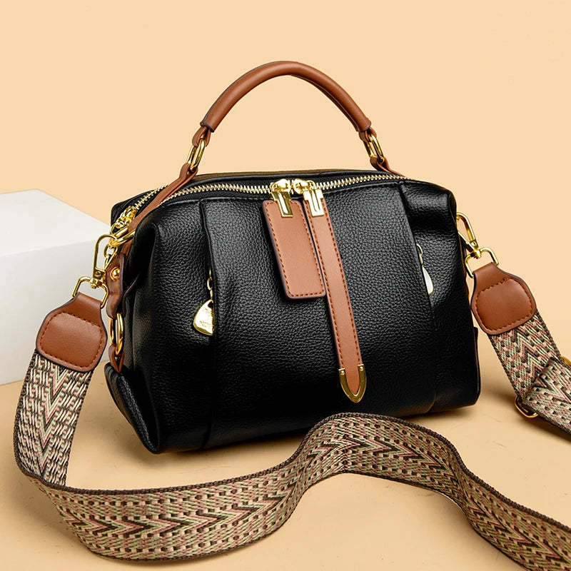 Luxury Designer Leather Shoulder Crossbody Bags for Women 2025 High Quality Ladies Fashion Handbags Female Messenger Sac A Main