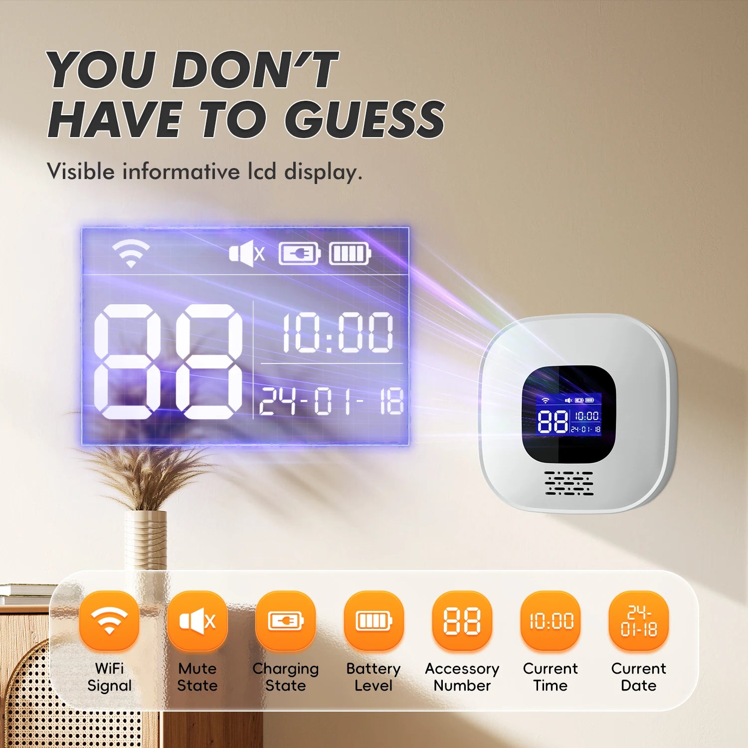 Tuya Smartlife APP Remote Control  WIFI Pager System  SOS Emergency Call  Button For Elder Care Home Security Alarm Button