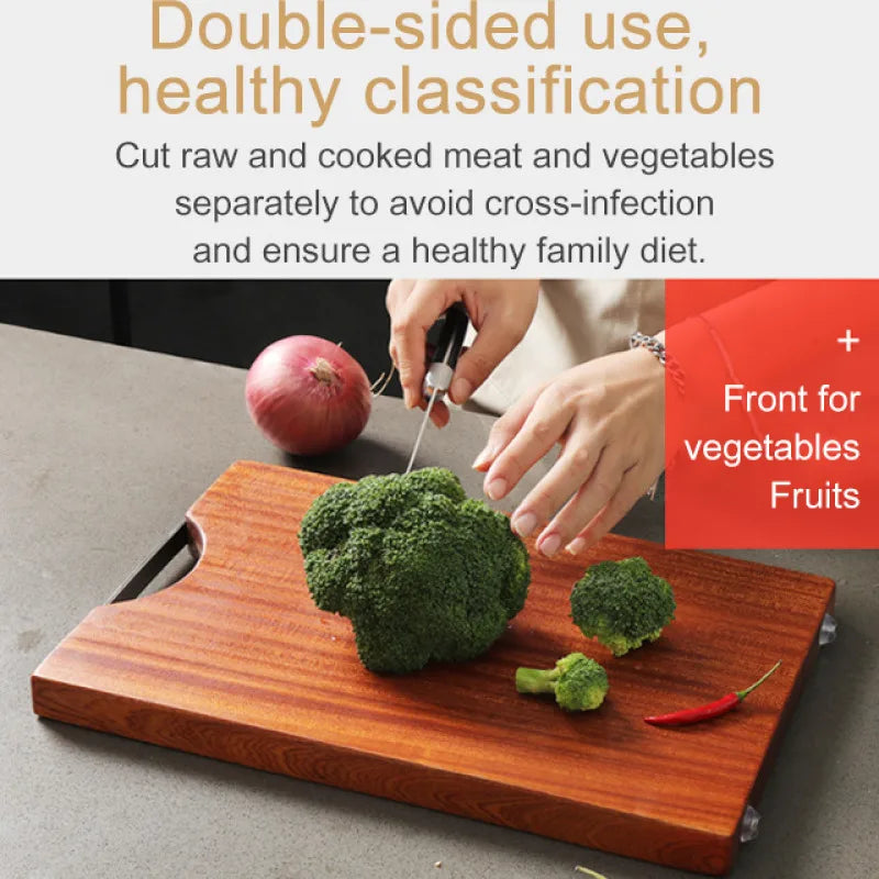 Ebony Household Chopping Board Antibacterial And Mildew-Proof Household Solid Wood Chopping Board Kitchen Special Double-Sided