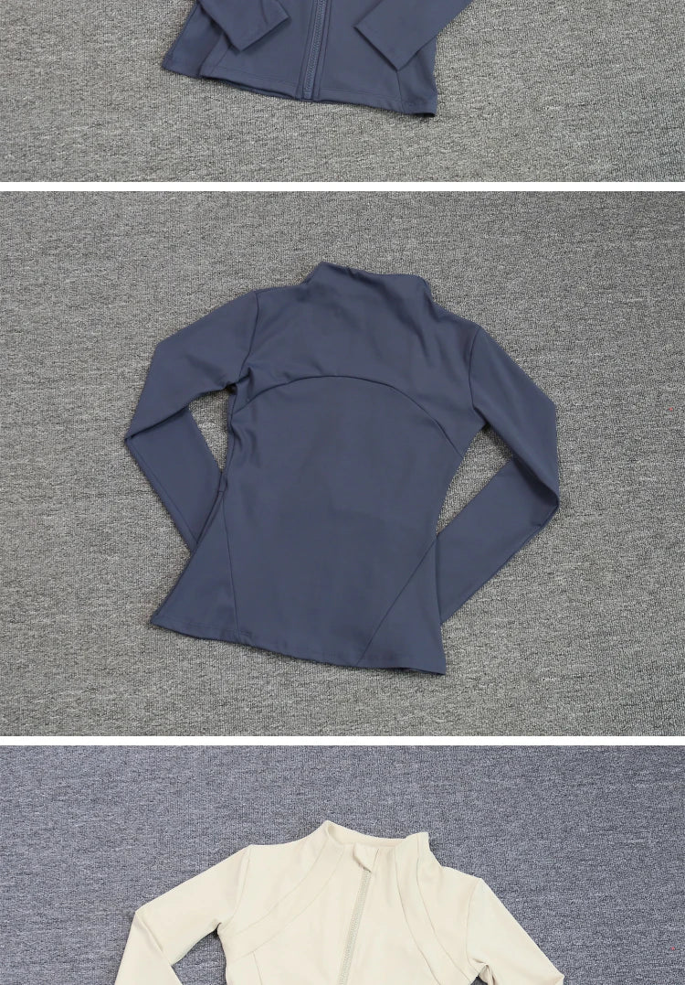 Sports Coat Women's Shirt Yoga Slim Long Sleeve Fast Running Thin Pilates Fitness Suit Top Clothing