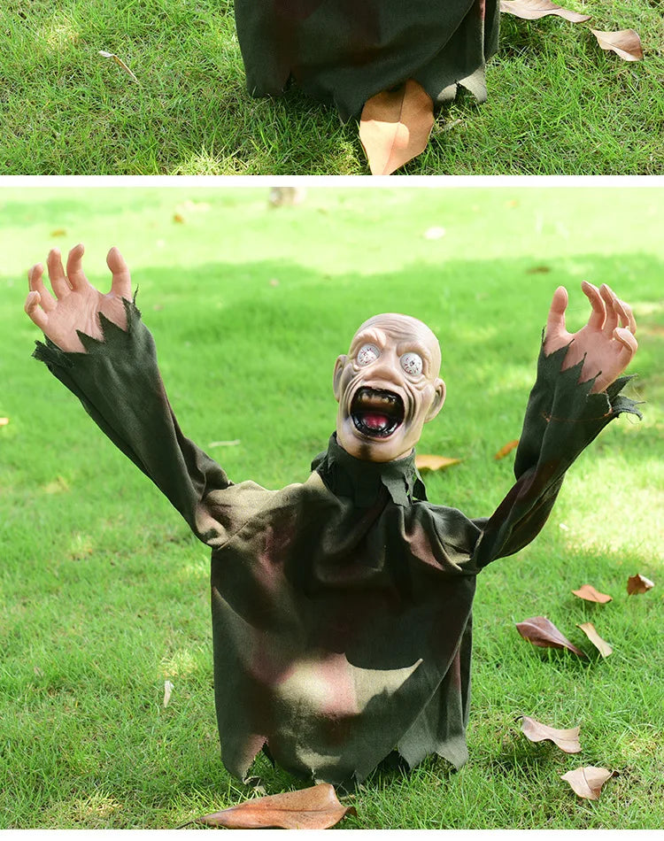 Halloween Horror Decoration Swing Ghost Amazon's New Best-selling Voice-controlled Decoration Scary Prop