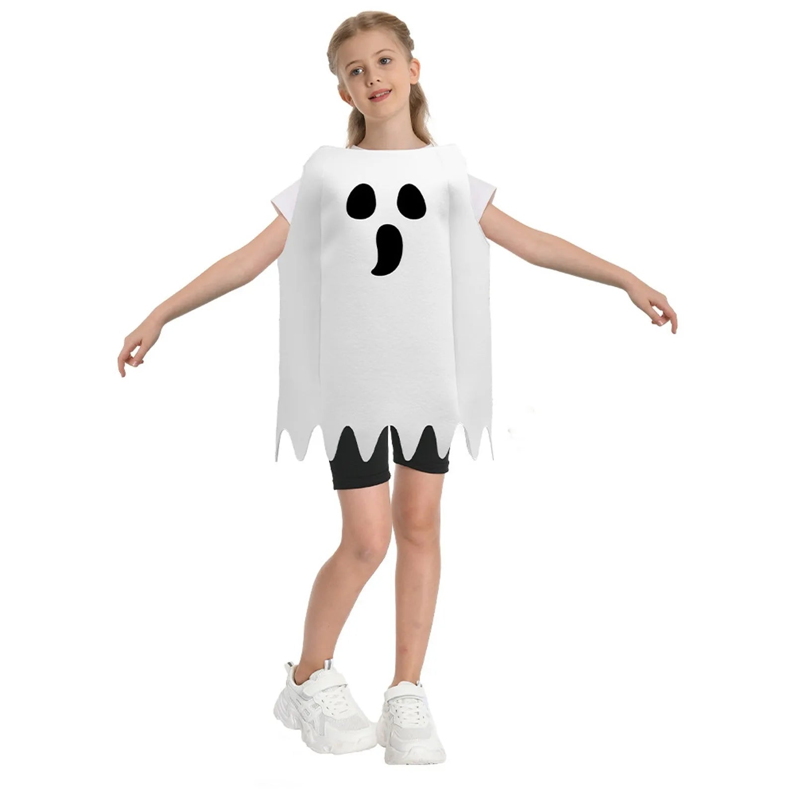 Halloween New Cosplay Costumes for Kids and Adult Ghost Parody Stage Personalized Printed Performance Costumes