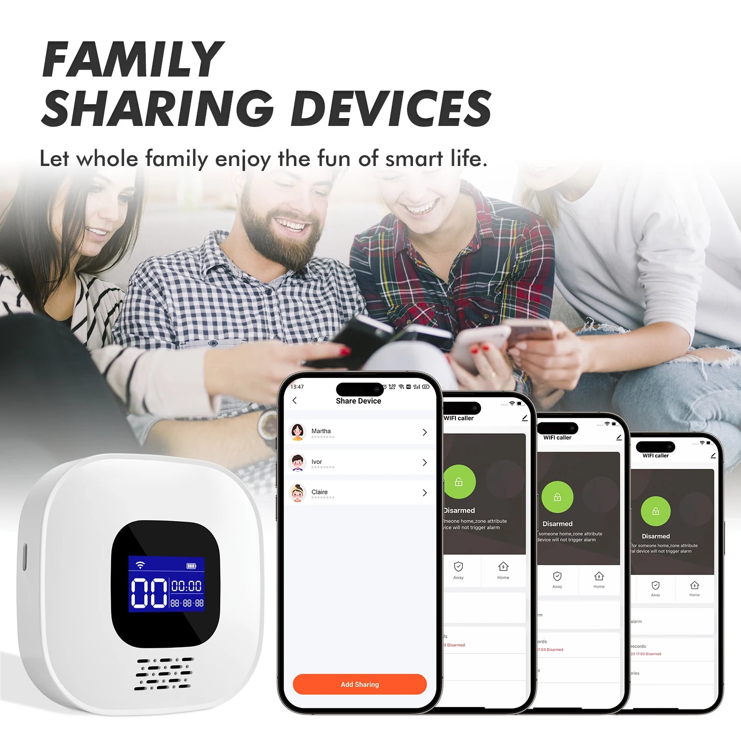 Tuya Smartlife APP Remote Control  WIFI Pager System  SOS Emergency Call  Button For Elder Care Home Security Alarm Button