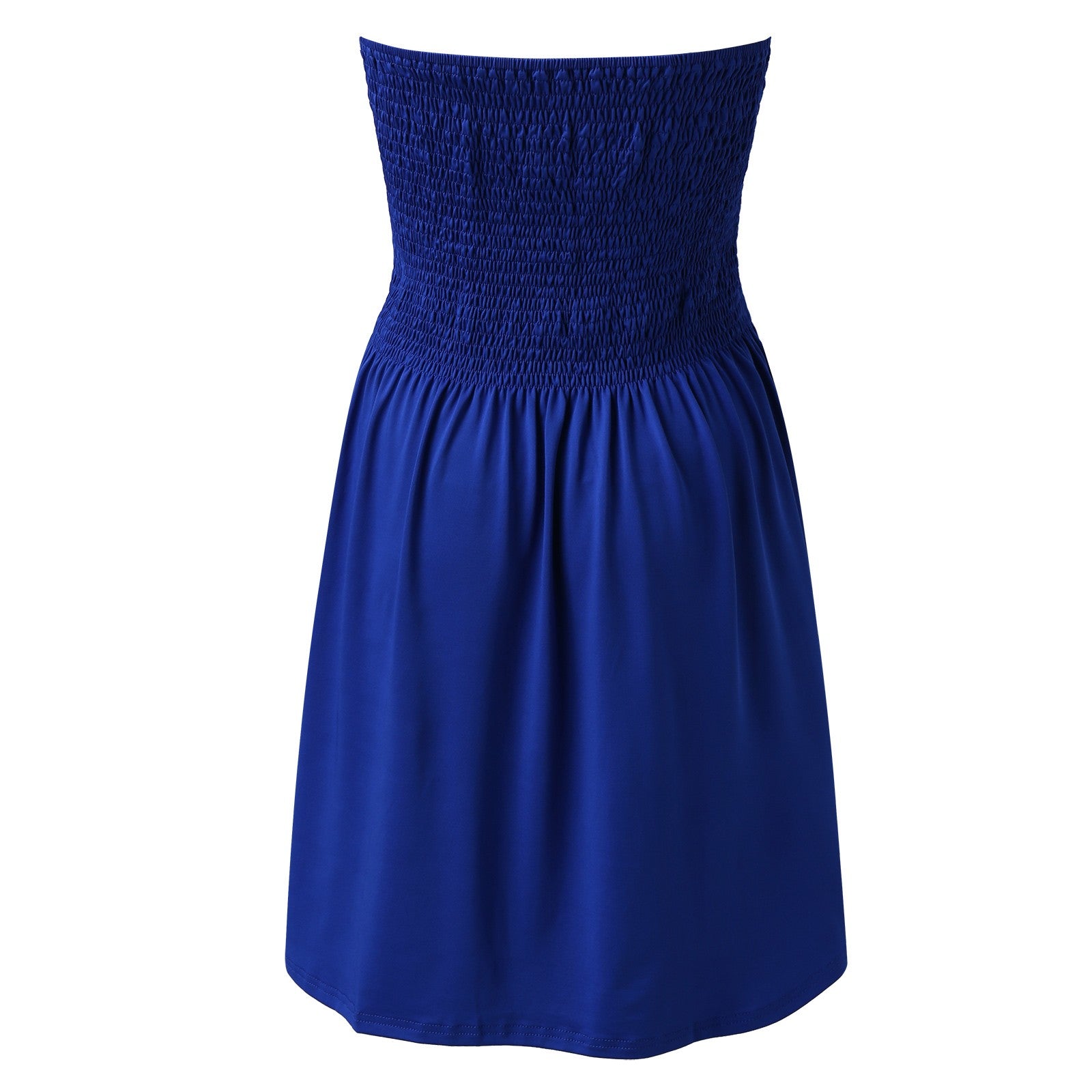 Sexy Off Shoulder Strapless Dress Women Summer Pleated Elastic Waist Party Beach Dresses Ladies Elegant Beach Flowy A Line Dress