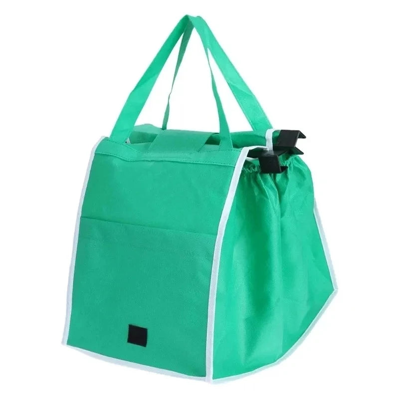 Supermarket Shopping Bag Eco Friendly Trolley Large Capacity Handbags Tote Thicken Cart Bags Foldable Reusable Women Cart Bag