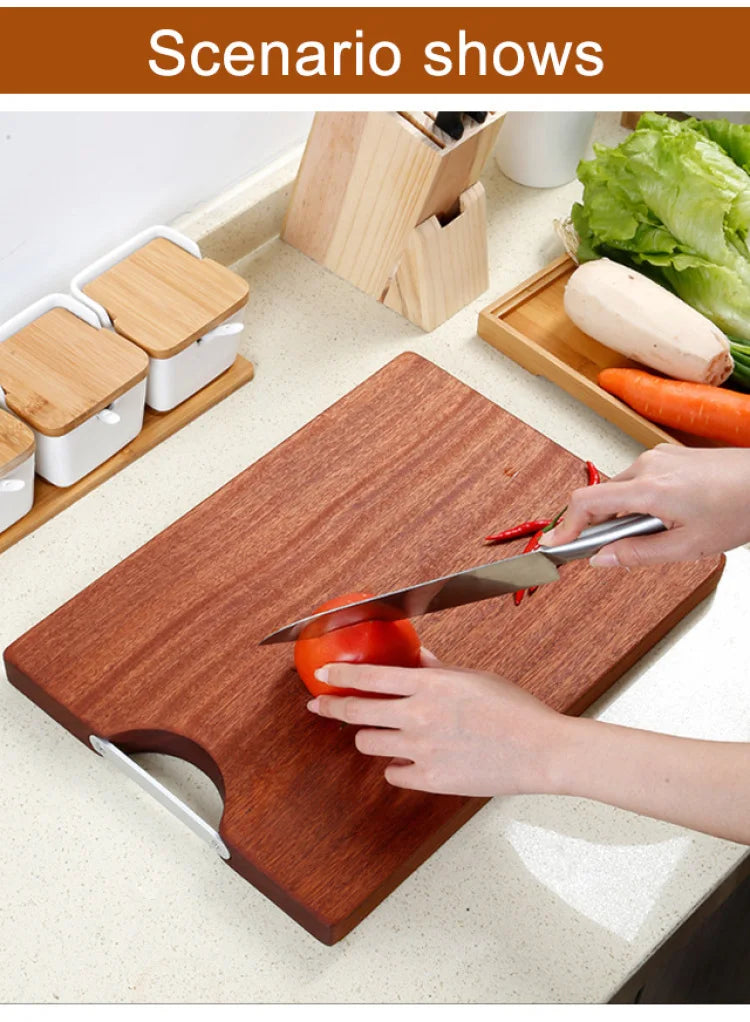 Ebony Household Chopping Board Antibacterial And Mildew-Proof Household Solid Wood Chopping Board Kitchen Special Double-Sided