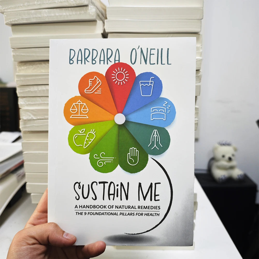 3 Books Self Heal By Design / Sustain Me /  Natural Herbal By Barbara O'neill Guide Book in English Paperback