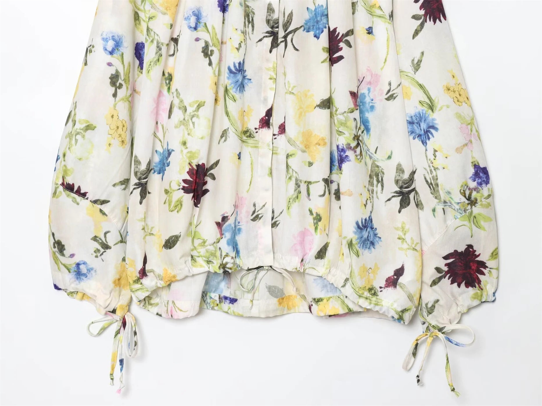 Ladies Printed Shirt New Women's Fashion Printed Long Standing Collar Casual Loose Round Neck Regular Fit Shirt