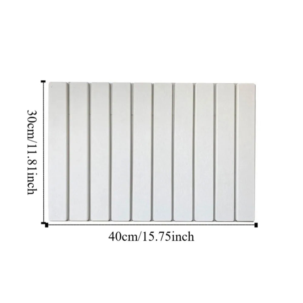 Eco-Friendly Portable Dish Drying Mat Diatom Mud High Absorbent Quick Drying Mat Non-Slip Foldable Collapsible Mat Bar