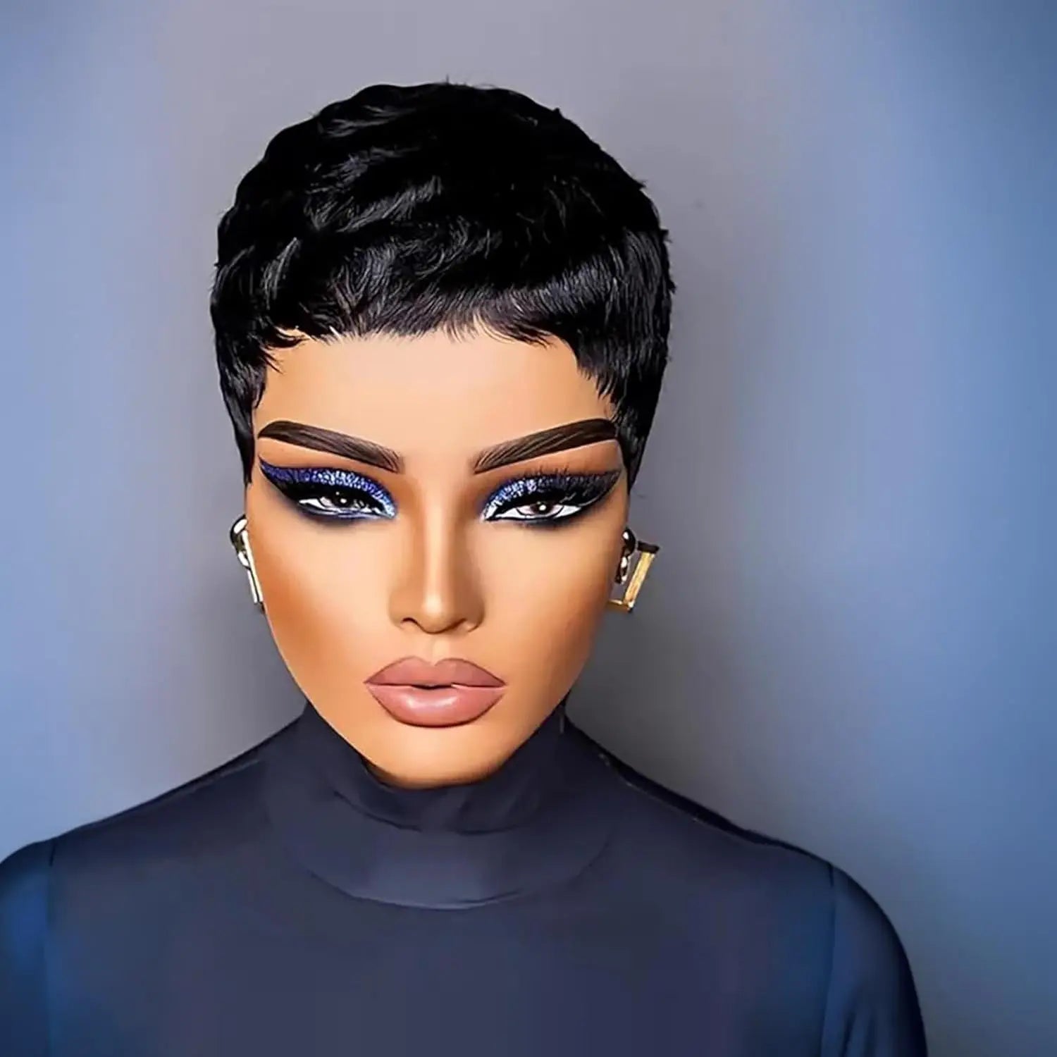 Wigs for Black Women Pixie Cut Human Hair Wigs for Women Daily Use Hair Chic Elegent Synthetic Wigs