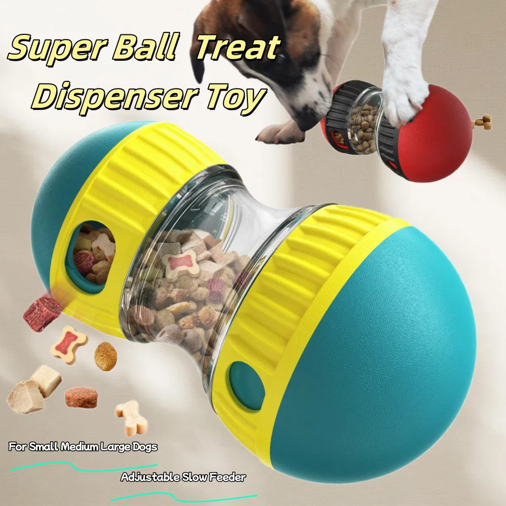 Pet Dog Treat Dispenser Toy For Small Medium Large Dogs Interactive Leaking Food Toy Adjustable Slow Feeder Training Beagle Cat