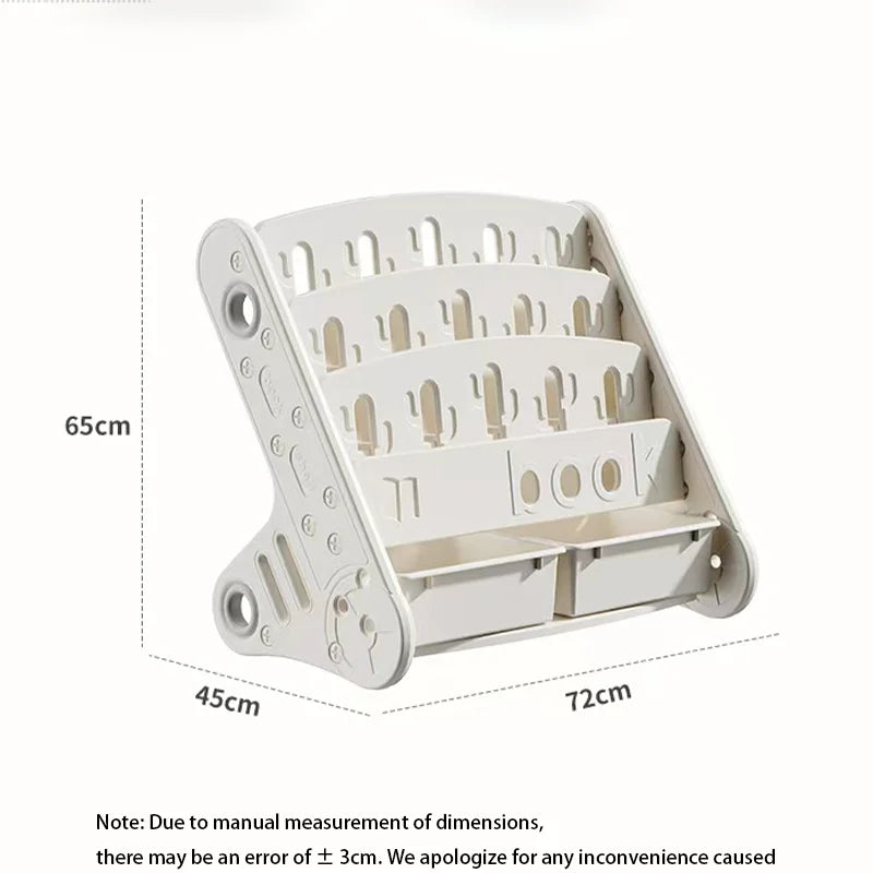 Eco-friendly Children's Bookshelf Home Bedroom Children's Picture Books Toy Storage Cabinet Snacks Sundries Organizer Rack