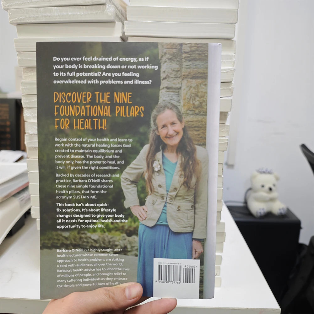 3 Books Self Heal By Design / Sustain Me /  Natural Herbal By Barbara O'neill Guide Book in English Paperback