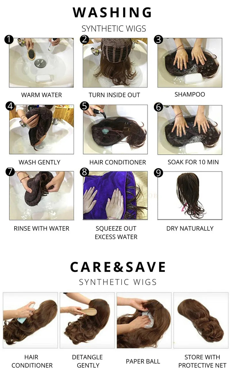 VICWIG Blue Short Wavy Mullet Head Wigs with Bangs Synthetic Lolita Cosplay Women Hair Wig for Daily Party