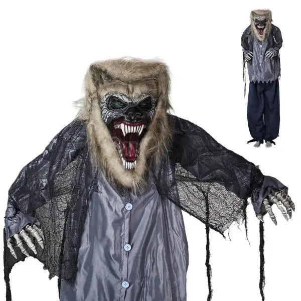 6.9ft Inflatable Werewolf Outdoor Halloween Yard Decorations Festive Holiday Decorative Element