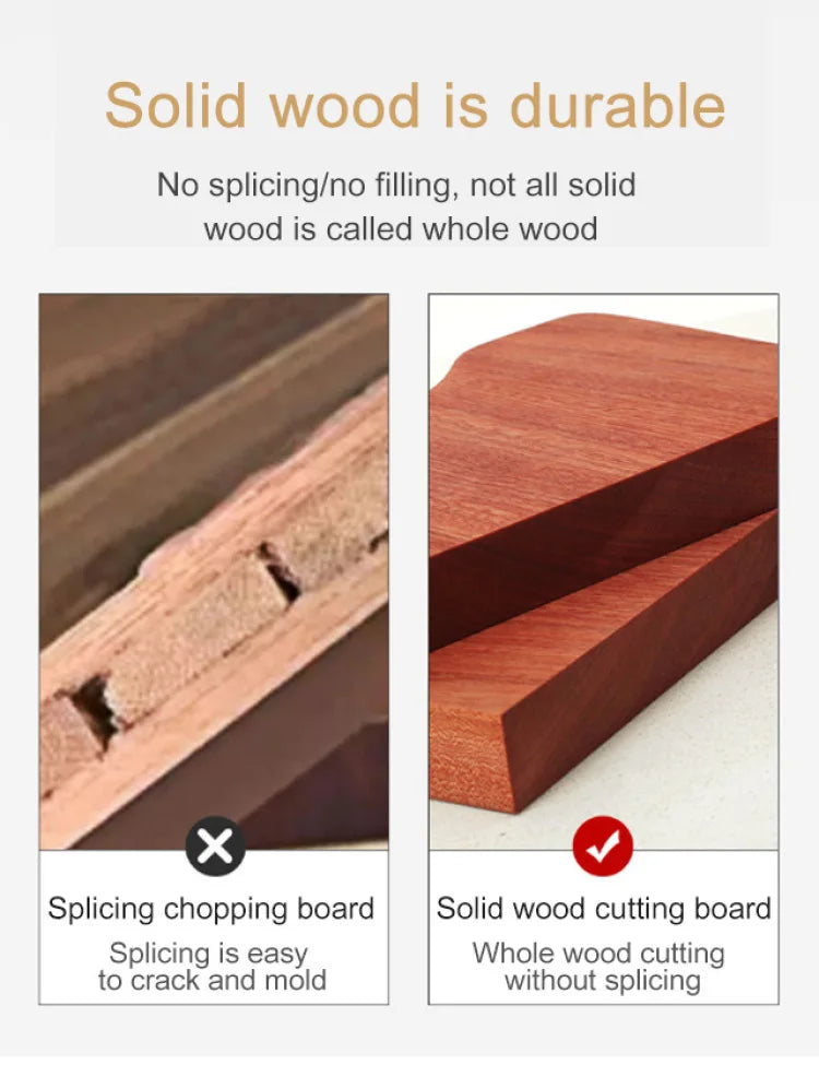 Ebony Household Chopping Board Antibacterial And Mildew-Proof Household Solid Wood Chopping Board Kitchen Special Double-Sided