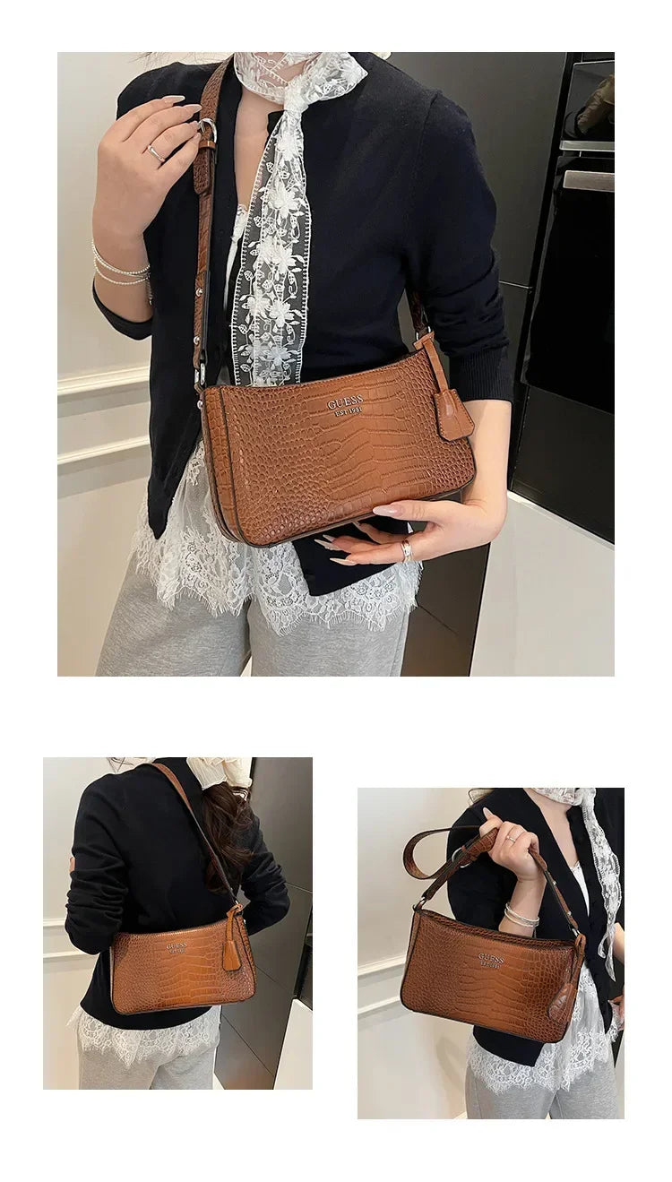 Luxury-Look 2025 Underarm Bag, Detachable Strap, Large Capacity Shoulder/Handheld, Fashionable