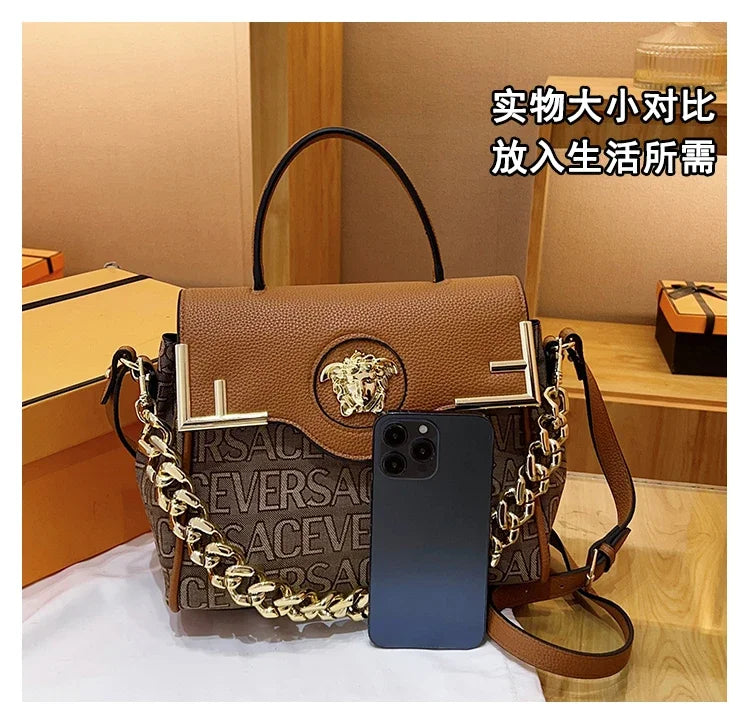 Luxury Brand Famous Designer Women Handbag Leather Shoulder Bag Crossbody Elegant Durable Accessory