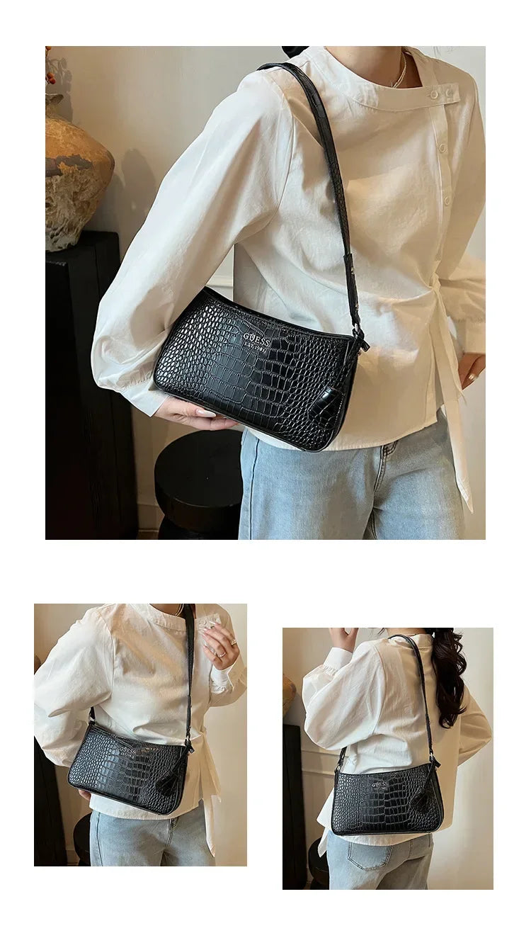 Luxury-Look 2025 Underarm Bag, Detachable Strap, Large Capacity Shoulder/Handheld, Fashionable