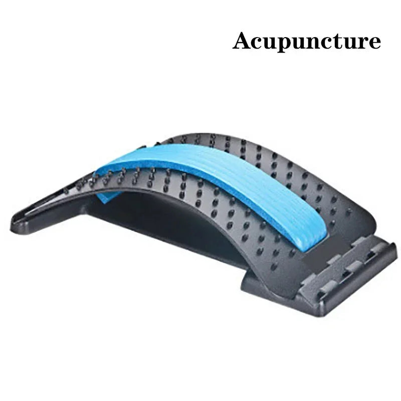 Back Massager Magnetotherapy Multi-Level Adjustable Stretcher Waist Neck Fitness Lumbar Cervical Spine Support Pain Relief