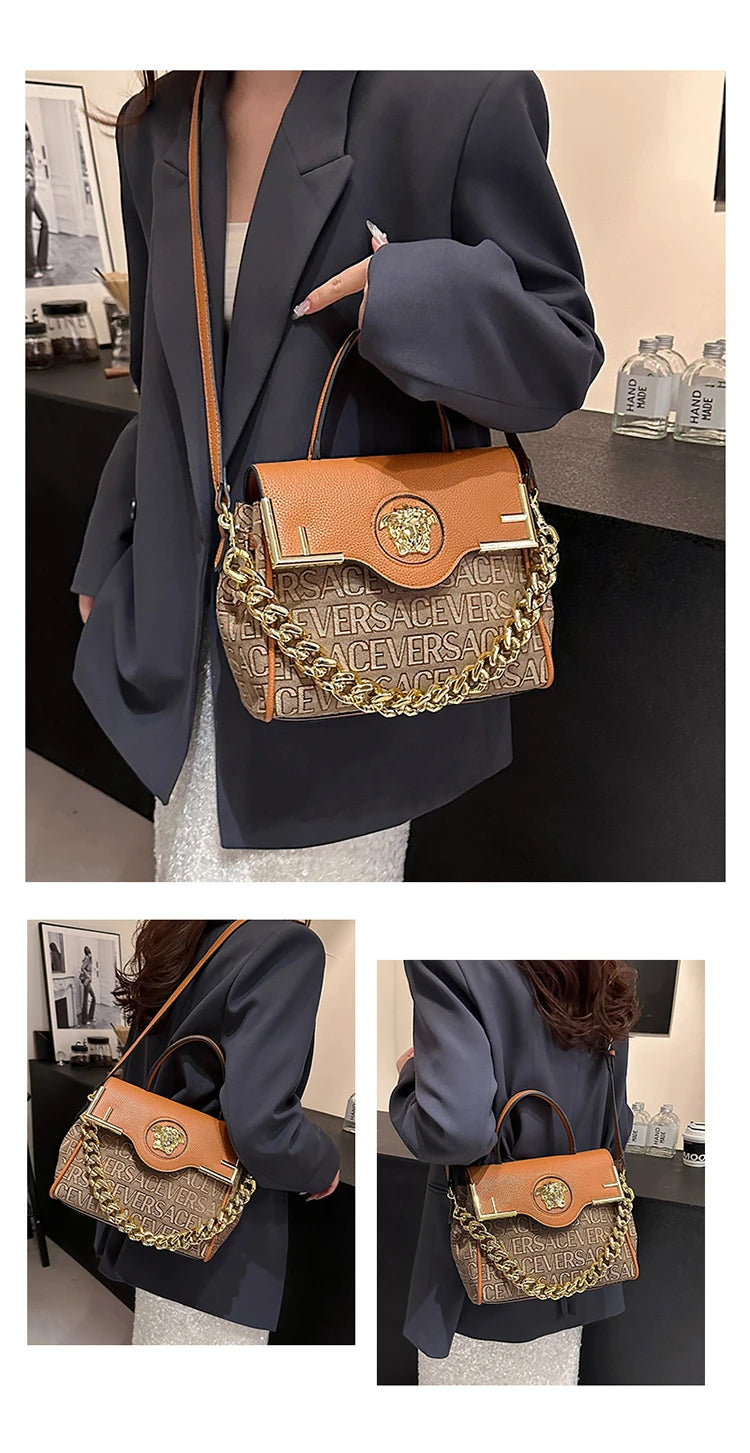 Luxury Brand Famous Designer Women Handbag Leather Shoulder Bag Crossbody Elegant Durable Accessory