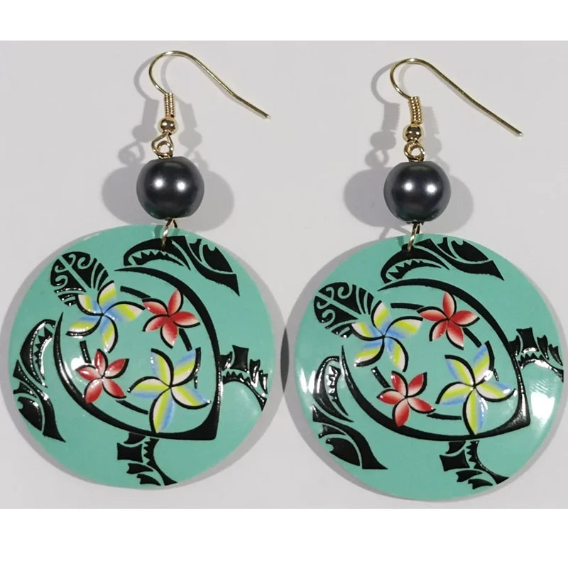 Hawaiian Acrylic Australia Designer Earrings Earring Accessories African Polynesian Jewelry Earring Women's Earrings for Women