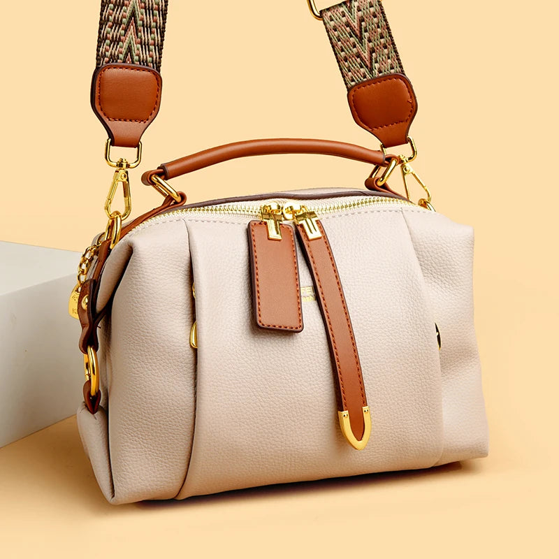 Luxury Designer Leather Shoulder Crossbody Bags for Women 2025 High Quality Ladies Fashion Handbags Female Messenger Sac A Main