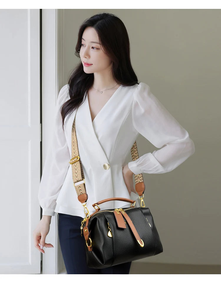 Luxury Designer Leather Shoulder Crossbody Bags for Women 2025 High Quality Ladies Fashion Handbags Female Messenger Sac A Main