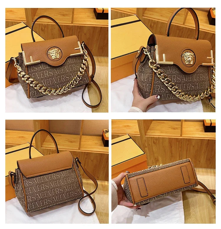 Luxury Brand Famous Designer Women Handbag Leather Shoulder Bag Crossbody Elegant Durable Accessory